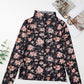 Floral Mock Neck Long Sleeve Blouse