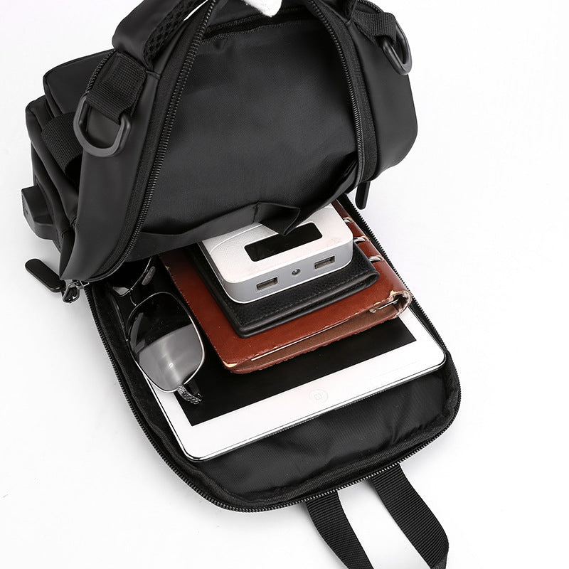 Multifunction Bags For Men Nylon Backpack Crossbody Shoulder Bag