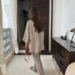 Casual Linen With Pocket Shirt Pants Suits