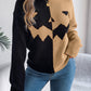 Halloween Contrast-color Pullover Sweater