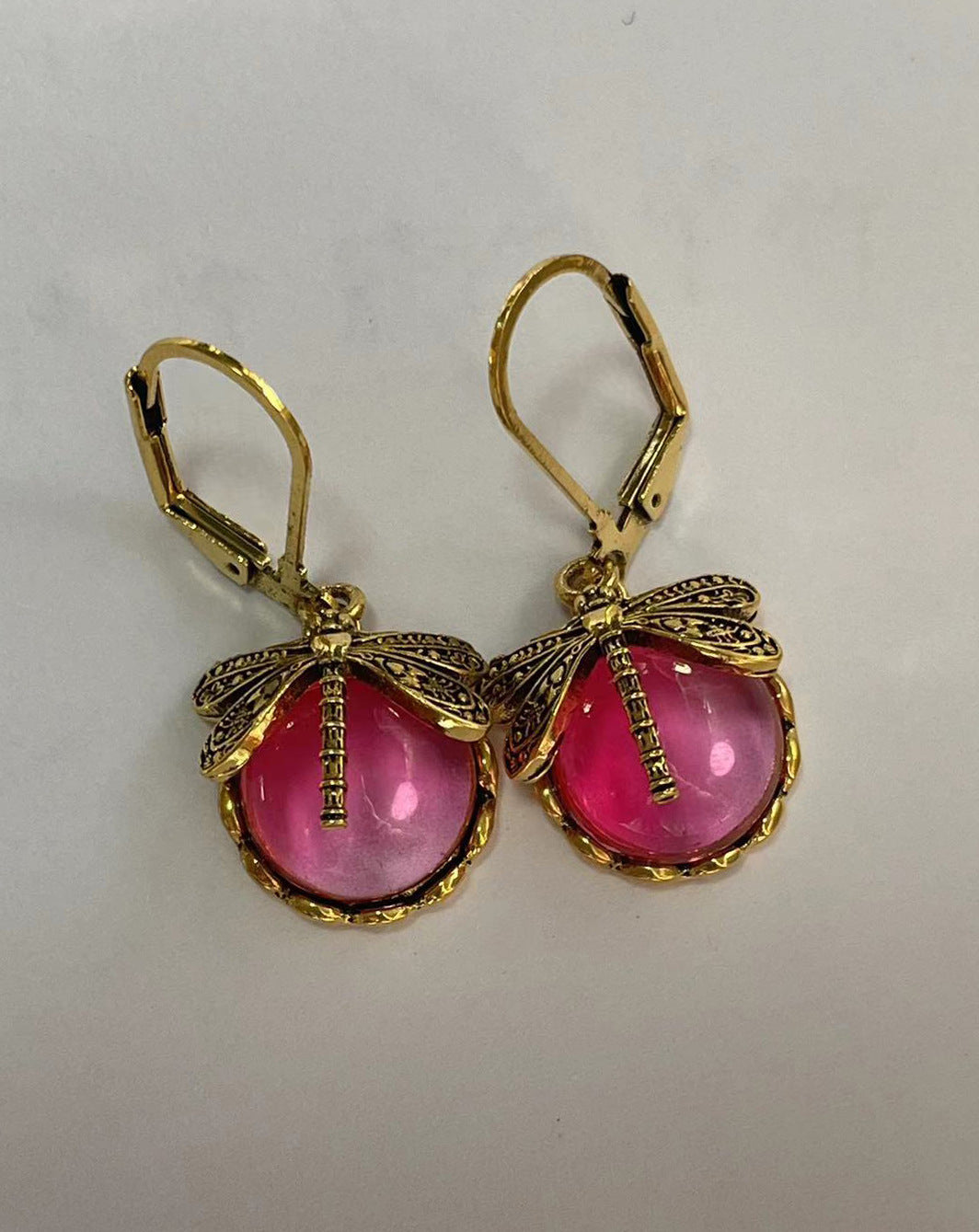 Fashion Jewelry Women's Earrings Hanging Vintage Dragonfly Pendant Earring