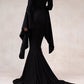 Morticia Puddle Train Gown Dress