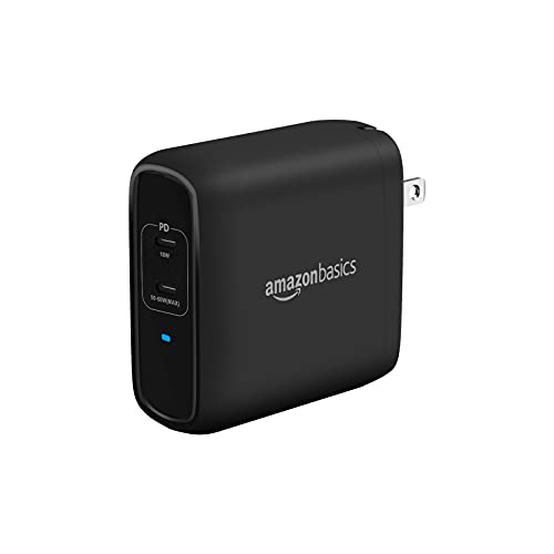 Amazon Basics 30W One-Port GaN USB-C Wall Charger with Power Delivery PD for Tablets & Phones (iPhone 14/13/12/11/X,iPad,Samsung)-White (non-PPS)