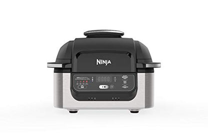 Ninja AG300C Foodi 4-in-1 Indoor Grill With 4-Quart (3.8L) Air Fryer, Roast, Bake, and Cyclonic Grilling Technology, (Canadian Version)