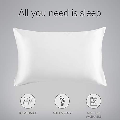 Bedsure Satin Pillow Cases 2 Pack Queen -