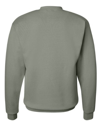 Hanes Men's Sweatshirt, EcoSmart Fleece Crewneck Sweatshirt, Cotton-Blend Fleece Sweatshirt, Plush Fleece Pullover Sweatshirt, Black, Large