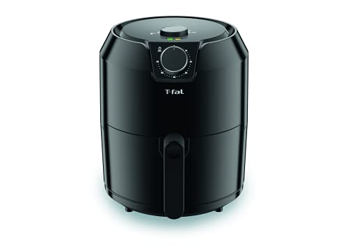 T-Fal Air Fryer, Friteuse, Easy Fry, Low Oil, Patented Basket System, 4.4Qt / 4.2L, EY201850, Black