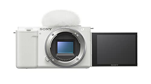 Sony Alpha ZV-E10 - APS-C Interchangeable Lens Mirrorless Vlog Camera Kit - White