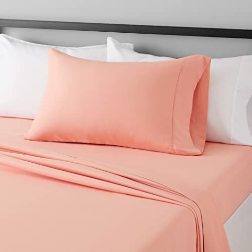 AmazonBasics Light-Weight Microfiber Sheet Set - Full, Black
