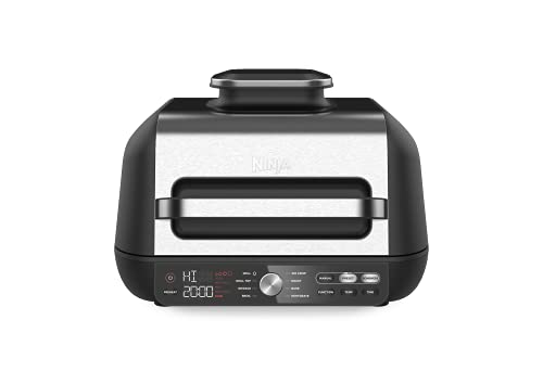 Ninja AG300C Foodi 4-in-1 Indoor Grill With 4-Quart (3.8L) Air Fryer, Roast, Bake, and Cyclonic Grilling Technology, (Canadian Version)
