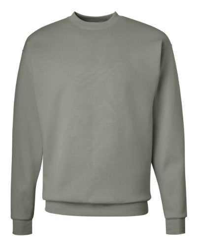 Hanes Men's Sweatshirt, EcoSmart Fleece Crewneck Sweatshirt, Cotton-Blend Fleece Sweatshirt, Plush Fleece Pullover Sweatshirt, Black, Large