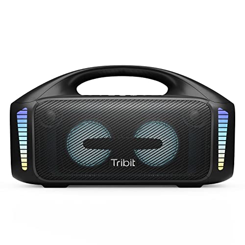 Tribit Stormbox Blast 90W Loud Bluetooth Speaker, Outdoor Speaker with RGB Light Show, XBass, Bluetooth 5.3, IPX7 Waterproof Speaker, Tribit APP, Powerbank,Wireless Speaker for Party