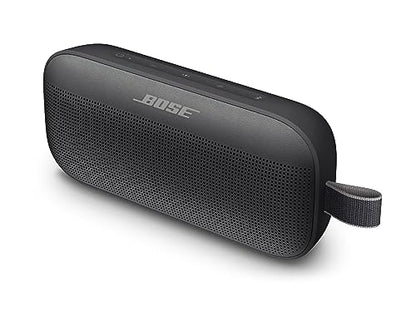 Bose SoundLink Flex Bluetooth Speaker, Portable Speaker with Microphone, Wireless Waterproof Speaker for Travel, Outdoor and Pool Use, Black