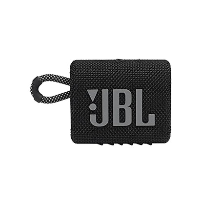 JBL Go 3: Portable Speaker with Bluetooth, Built-in Battery, Waterproof and Dustproof Feature Black