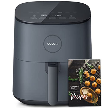 COSORI Air Fryer, 5 QT, 9-in-1 Airfryer Compact Oilless Small Oven, Dishwasher-Safe, 450℉ friteuse a air chaud, 30 Exclusive Recipes, Tempered Glass Display, Nonstick Basket, Quiet, Fit for 1-4 People