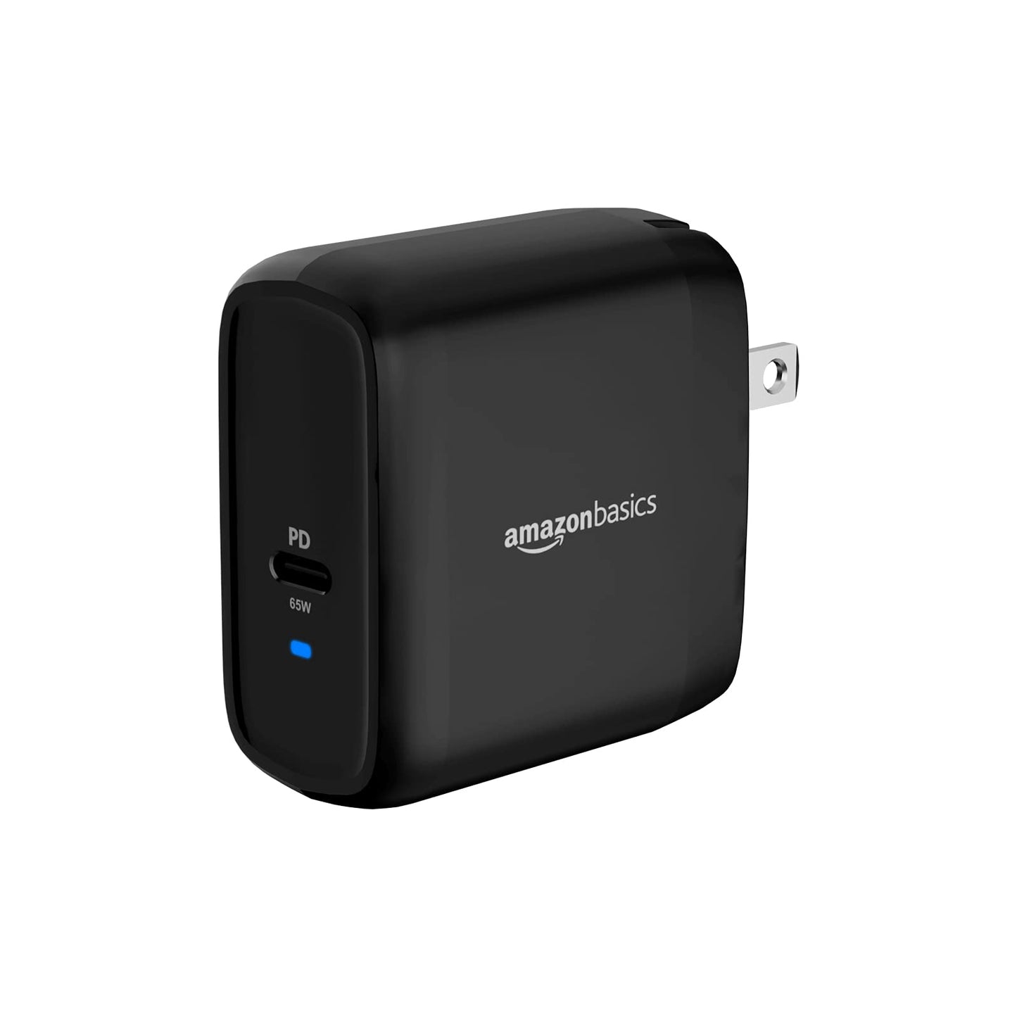 Amazon Basics 30W One-Port GaN USB-C Wall Charger with Power Delivery PD for Tablets & Phones (iPhone 14/13/12/11/X,iPad,Samsung)-White (non-PPS)