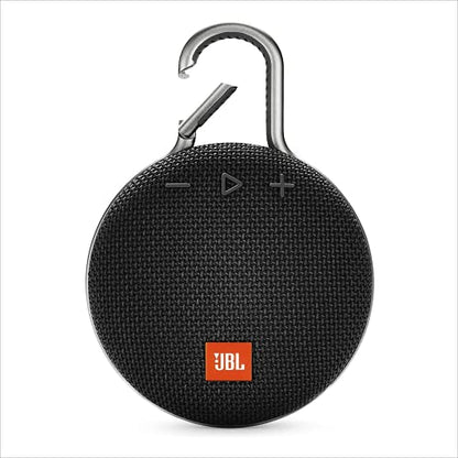 JBL Clip 3 Portable Waterproof Wireless Bluetooth Speaker with up to 10 Hours of Battery Life - Black