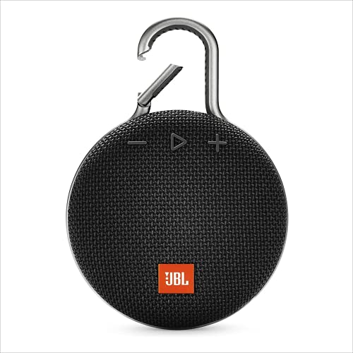 JBL Clip 3 Portable Waterproof Wireless Bluetooth Speaker with up to 10 Hours of Battery Life - Black