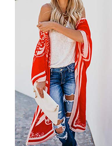 Bsubseach Pom Pom Kimono Cover Up for Bathing Suit Women Half Sleeve Cardigan Summer Bikini Beachwear Black