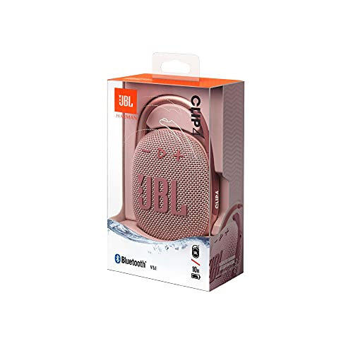 JBL Clip 4 - Portable Mini Bluetooth Speaker, Big Audio and Punchy bass, Integrated Carabiner, IP67 Waterproof and dustproof, 10 Hours of Playtime, Speaker for Home, Outdoor and Travel - (Blue)