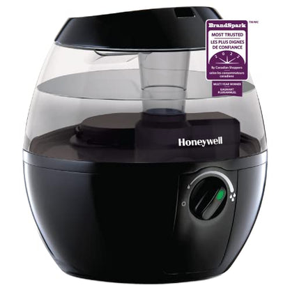 Honeywell HUL520BC MistMate™ Ultrasonic Cool Mist Humidifier, Black, with Adjustable Mist Control, Auto Shut-off, Ultra Quiet Operation, Visible Cool Mist