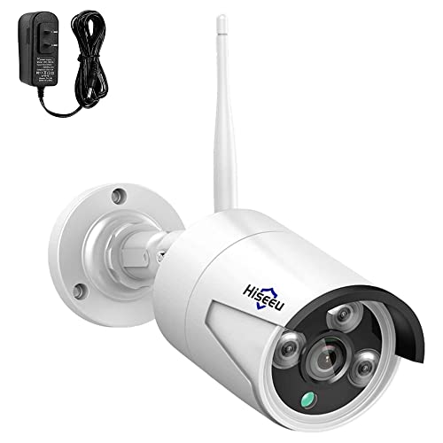 Hiseeu 2K,Two Way Audio Wireless Security Camera System,1TB Hard Drive,4Pcs 3MP Cameras 10Channel NVR,Mobile&PC Remote,Outdoor IP66 Waterproof,Night Vision,Motion Alert,Plug&Play,7/24/Motion Record