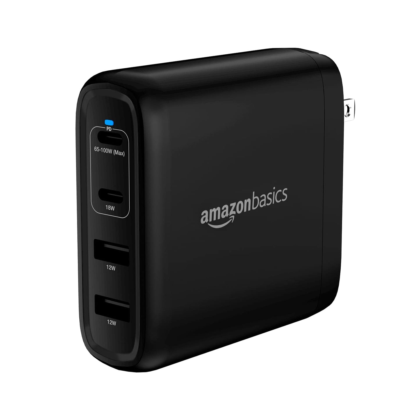 Amazon Basics 30W One-Port GaN USB-C Wall Charger with Power Delivery PD for Tablets & Phones (iPhone 14/13/12/11/X,iPad,Samsung)-White (non-PPS)