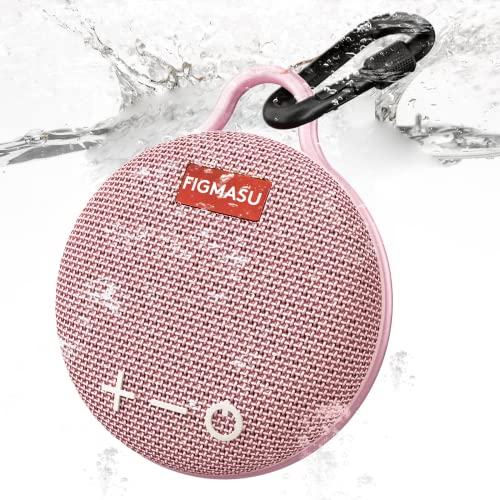 Speakers Bluetooth Wireless, Portable Speaker IPX7 Waterproof with 24H Playtime, 360° Surround Sound, Stereo Bass (Pink)