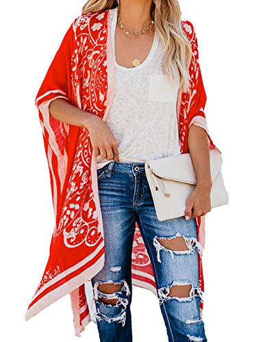 Bsubseach Pom Pom Kimono Cover Up for Bathing Suit Women Half Sleeve Cardigan Summer Bikini Beachwear Black