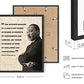 African American Art Black History Posters for Classroom - by Haus and Hues | Black History Month Decorations & African American Posters for Classroom | Black History Quotes Framed Black - 8x10