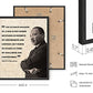 African American Art Black History Posters for Classroom - by Haus and Hues | Black History Month Decorations & African American Posters for Classroom | Black History Quotes Framed Black - 8x10