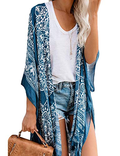 Bsubseach Pom Pom Kimono Cover Up for Bathing Suit Women Half Sleeve Cardigan Summer Bikini Beachwear Black