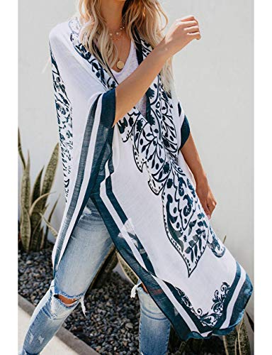Bsubseach Pom Pom Kimono Cover Up for Bathing Suit Women Half Sleeve Cardigan Summer Bikini Beachwear Black