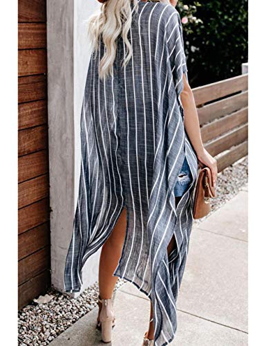 Bsubseach Pom Pom Kimono Cover Up for Bathing Suit Women Half Sleeve Cardigan Summer Bikini Beachwear Black