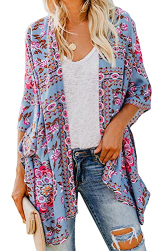 Bsubseach Pom Pom Kimono Cover Up for Bathing Suit Women Half Sleeve Cardigan Summer Bikini Beachwear Black