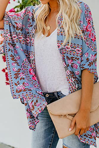Bsubseach Pom Pom Kimono Cover Up for Bathing Suit Women Half Sleeve Cardigan Summer Bikini Beachwear Black