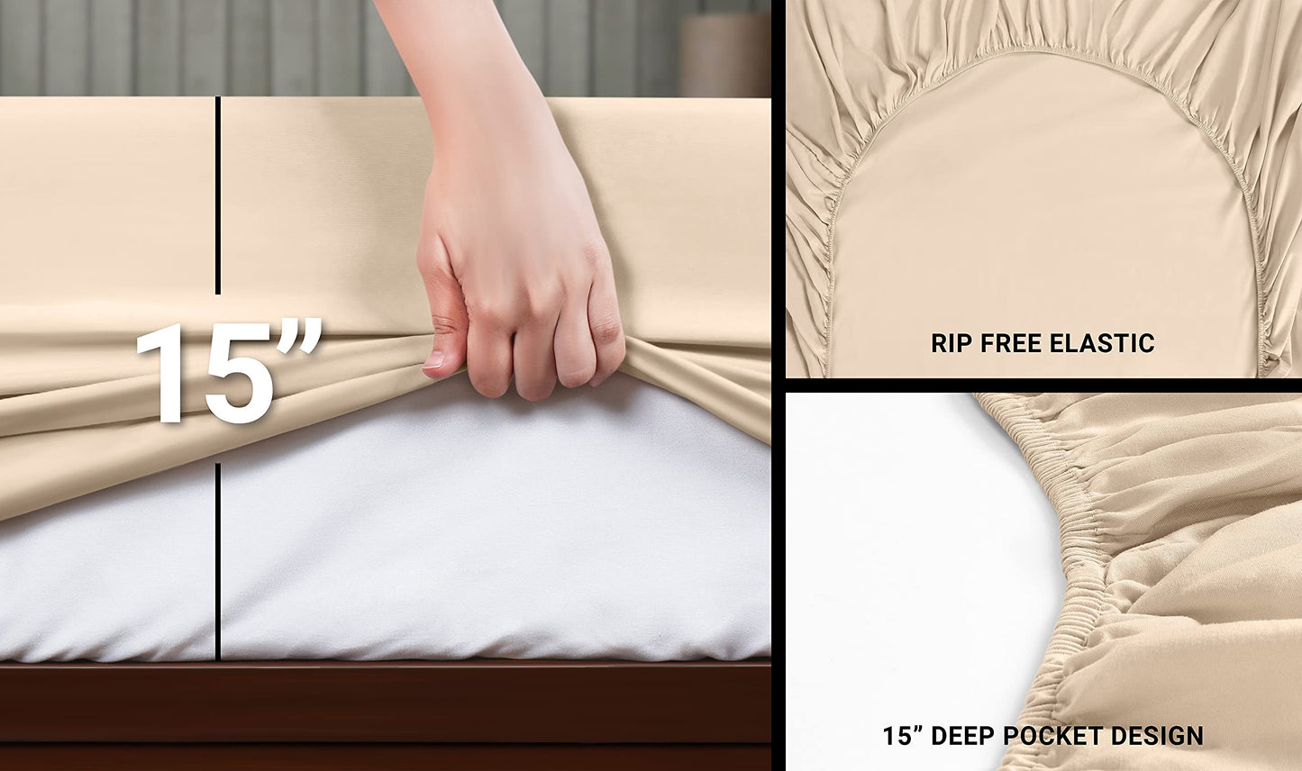 Utopia Bedding Bed Sheet Set - 4 Piece Full Bedding
