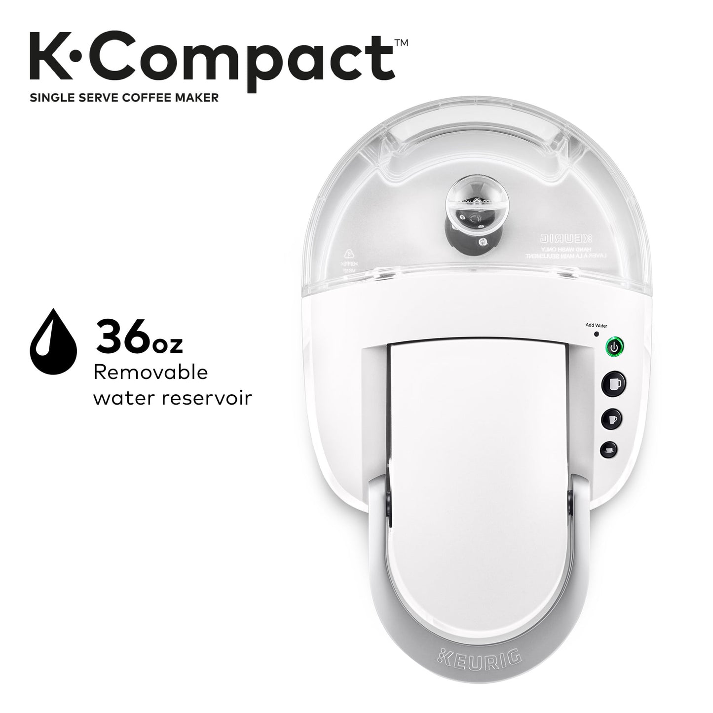Keurig K-Compact Single-Serve K-Cup Pod Coffee Maker, Moonlight Grey