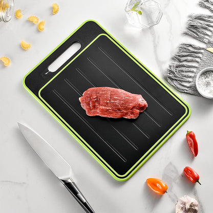 Double-side Cutting Board With Defrosting Function Chopping Board Kitchen Grinding Cutting Board With Knife SharpenerWith Defrosting Function Chopping Board Kitchen Grinding Cutting Board With Knife Sharpener