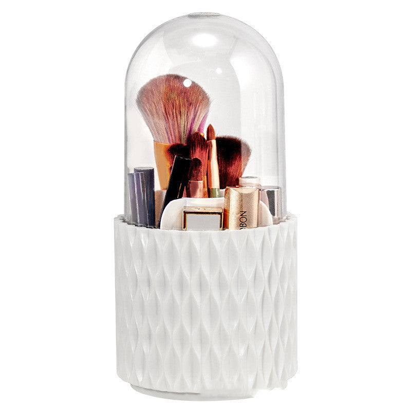 360 Rotating Large Capacity Transparent Makeup Brush