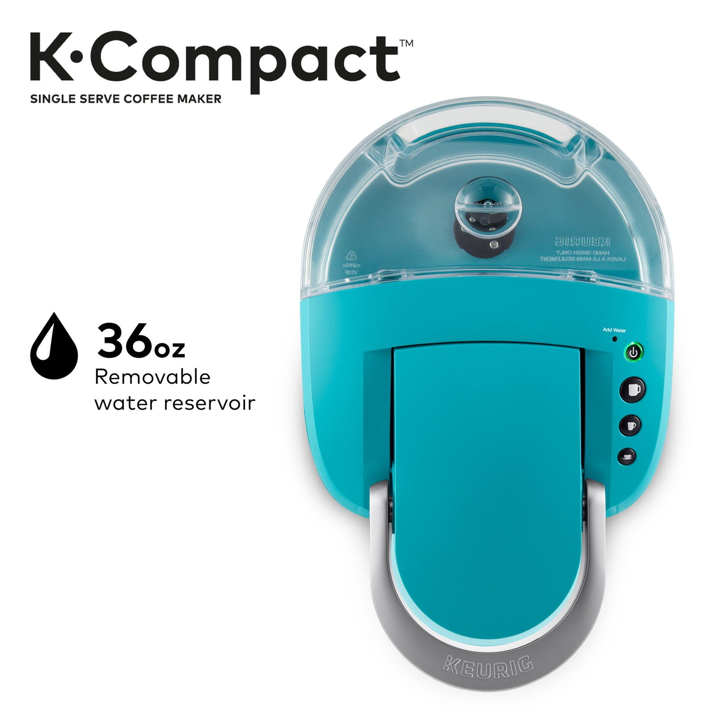 Keurig K-Compact Single-Serve K-Cup Pod Coffee Maker, Moonlight Grey