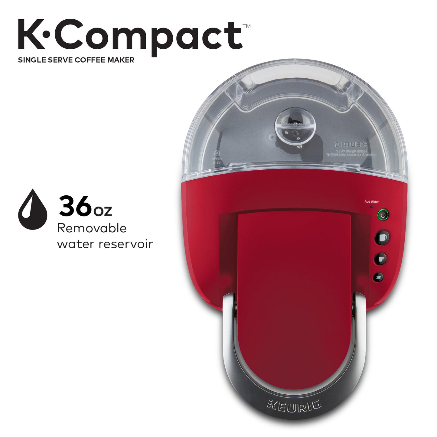 Keurig K-Compact Single-Serve K-Cup Pod Coffee Maker, Moonlight Grey